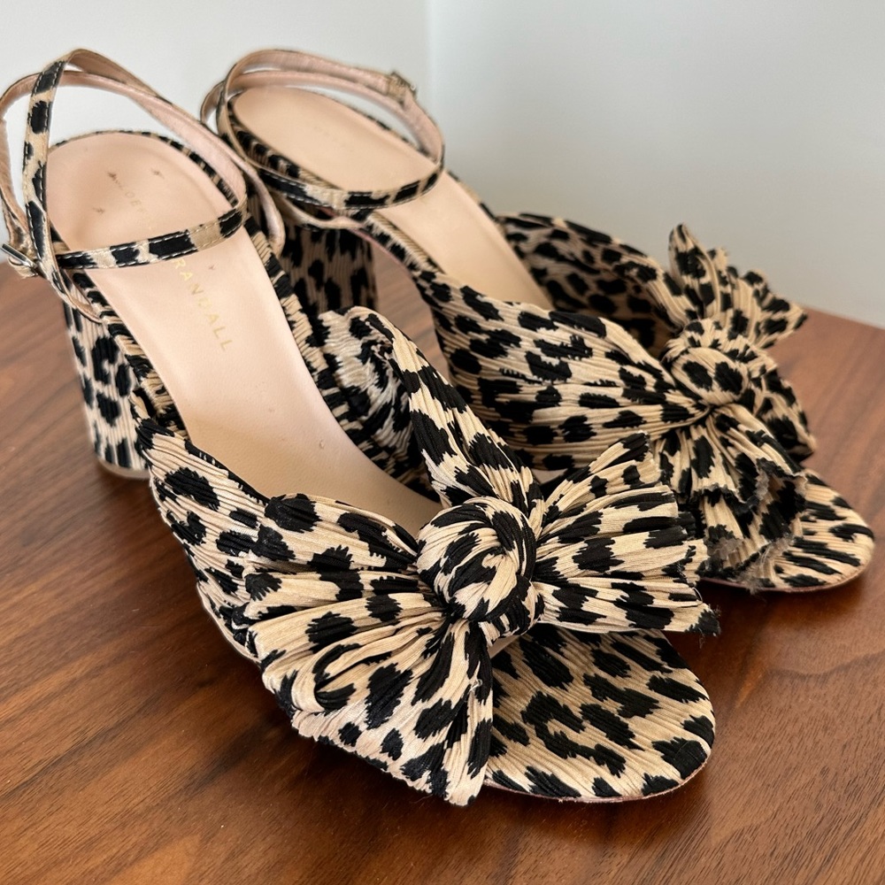 Loeffler Randall Camellia Leopard Heels